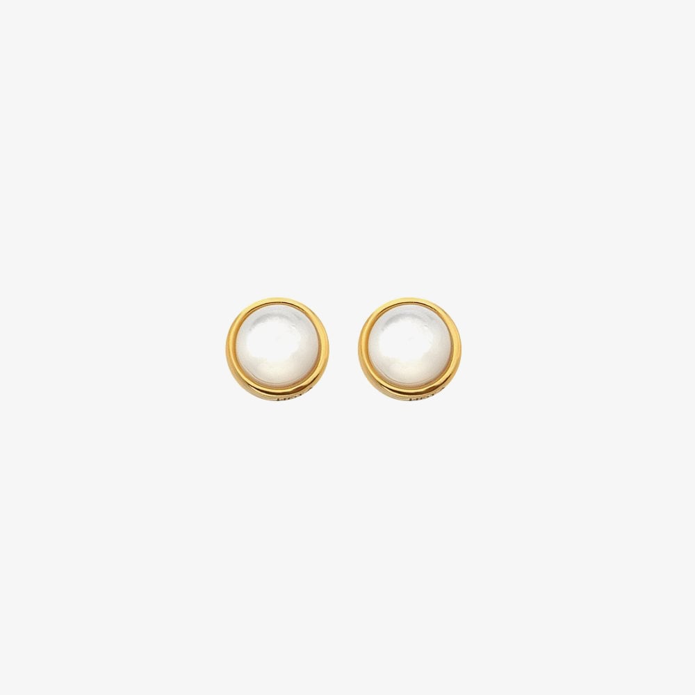 Hot Diamonds HD X Golden Edit Calm Mother Of Pearl Earrings DE755