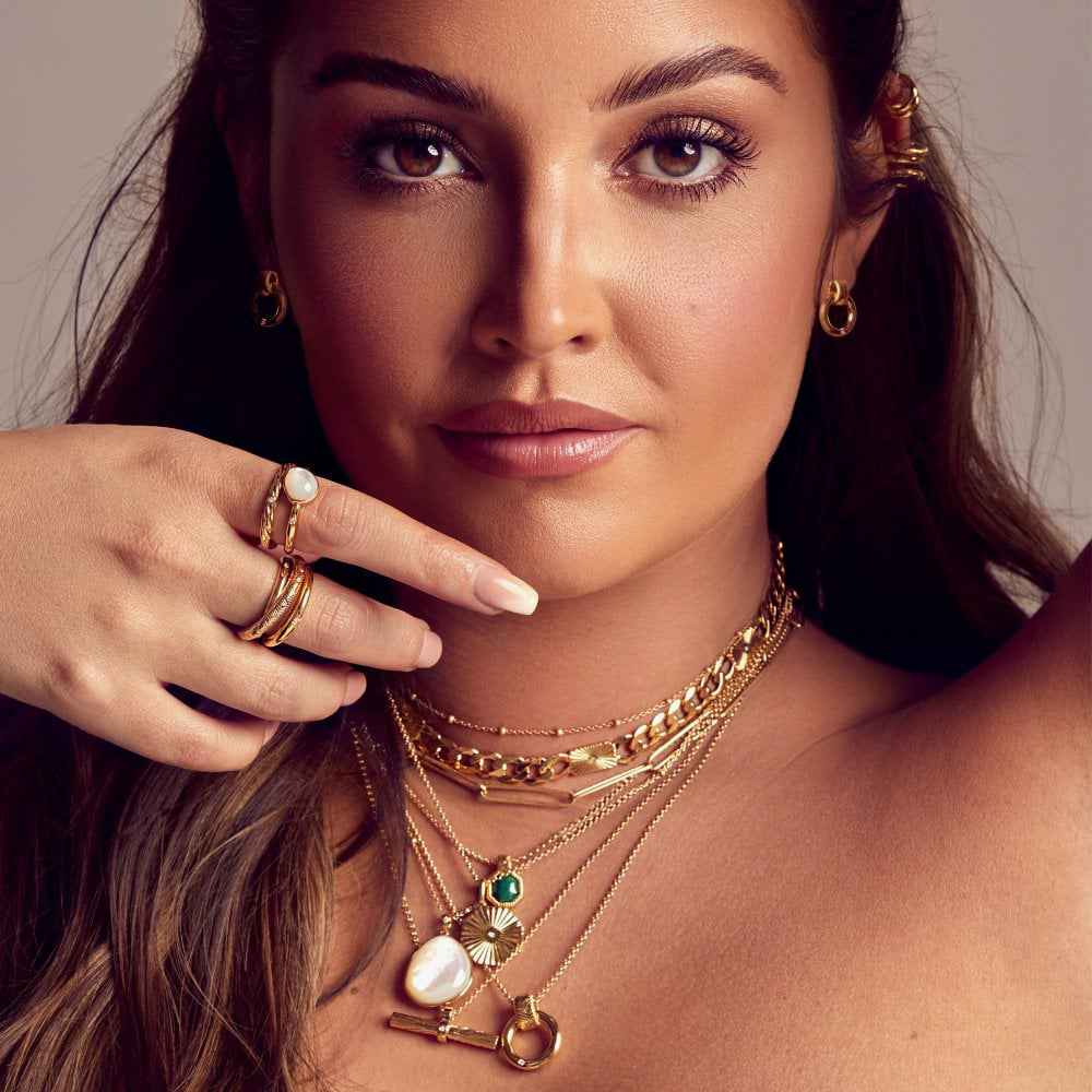 Hot Diamonds HD X Golden Edit Spirit Dropper Earrings DE677