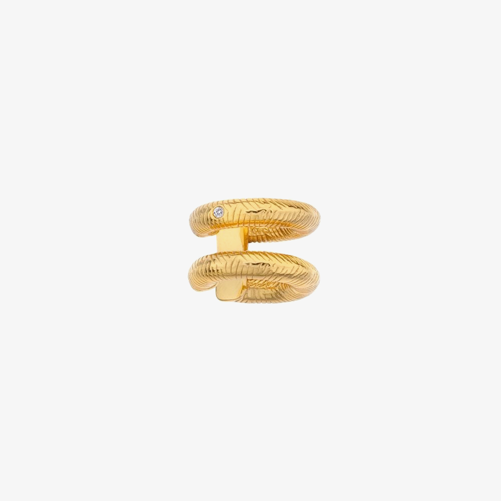 Hot Diamonds HD X Golden Edit Spirit Double Rope Ear Cuff DE682