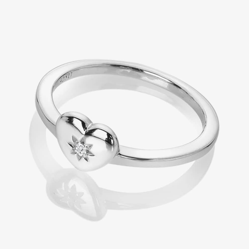 Hot Diamonds Sterling Silver Heart Icon Ring DR241