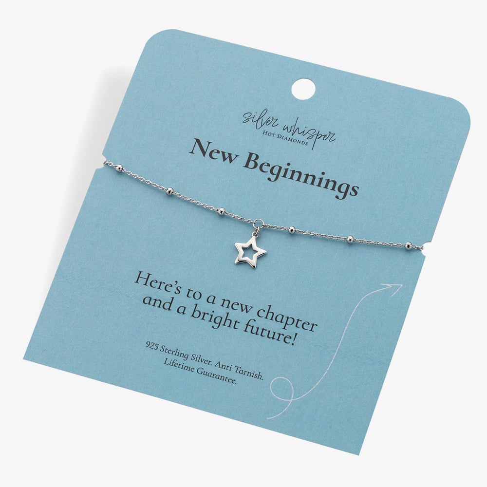 Hot Diamonds Silver Whisper Sterling Silver New Beginnings Bracelet SWB016