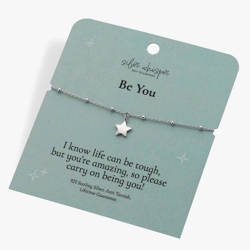 Hot Diamonds Silver Whisper Sterling Silver Be You Bracelet SWB023