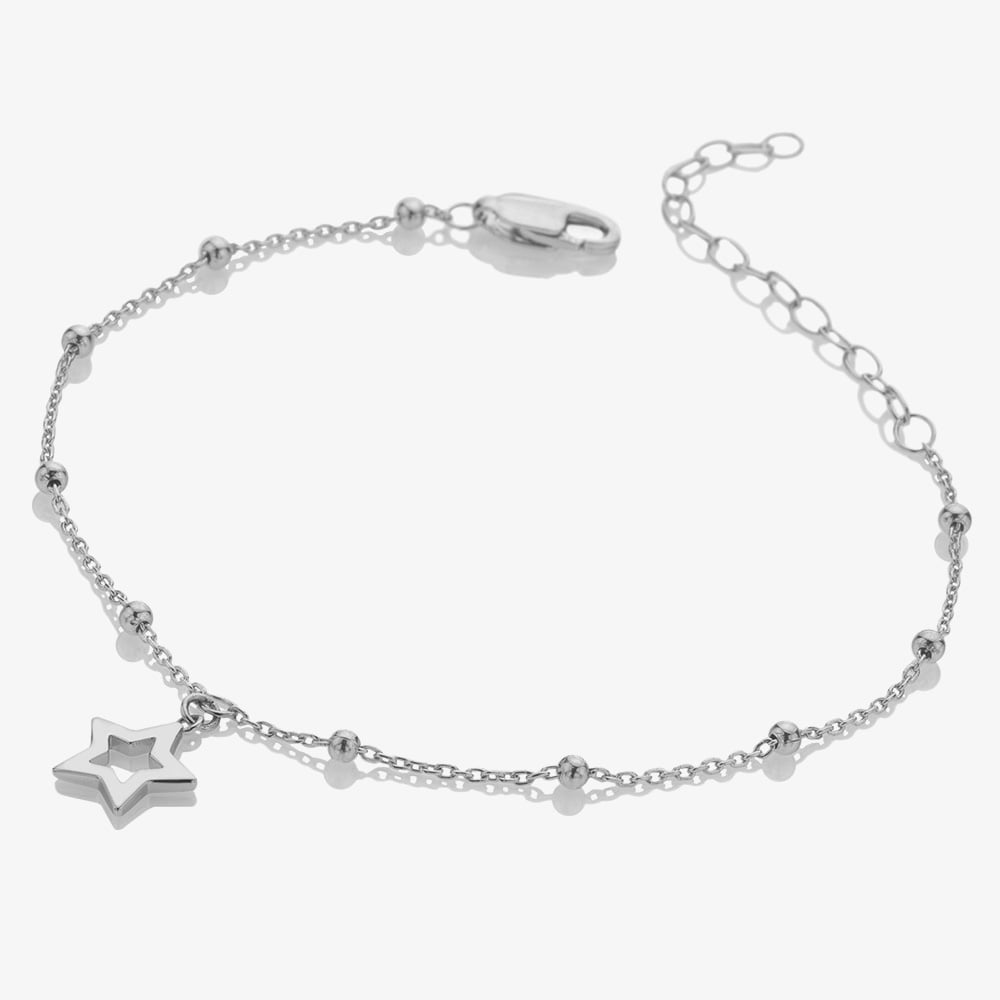 Hot Diamonds Silver Whisper Sterling Silver Graduation Bracelet SWB017