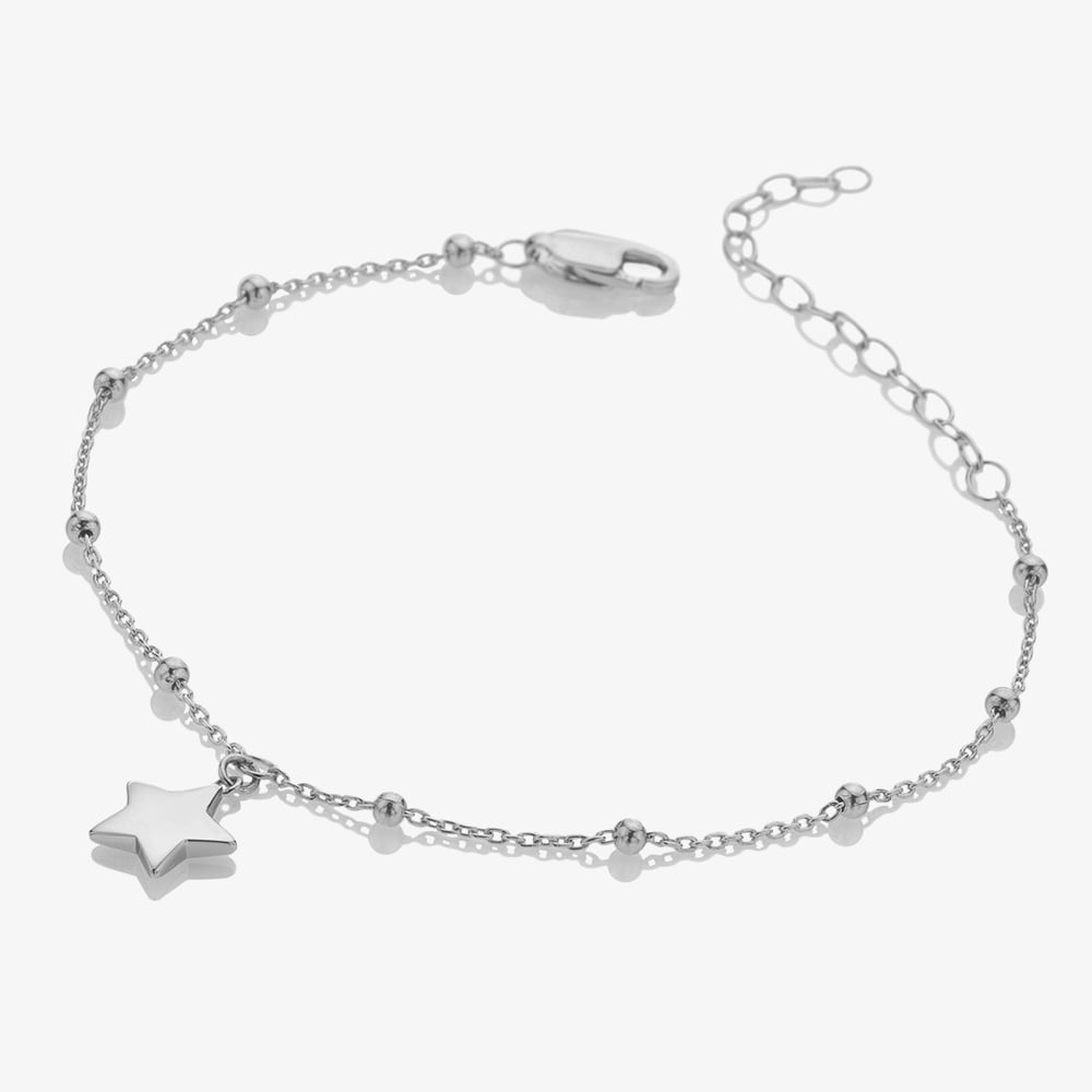 Hot Diamonds Silver Whisper Sterling Silver 40th Birthday Bracelet SWB022