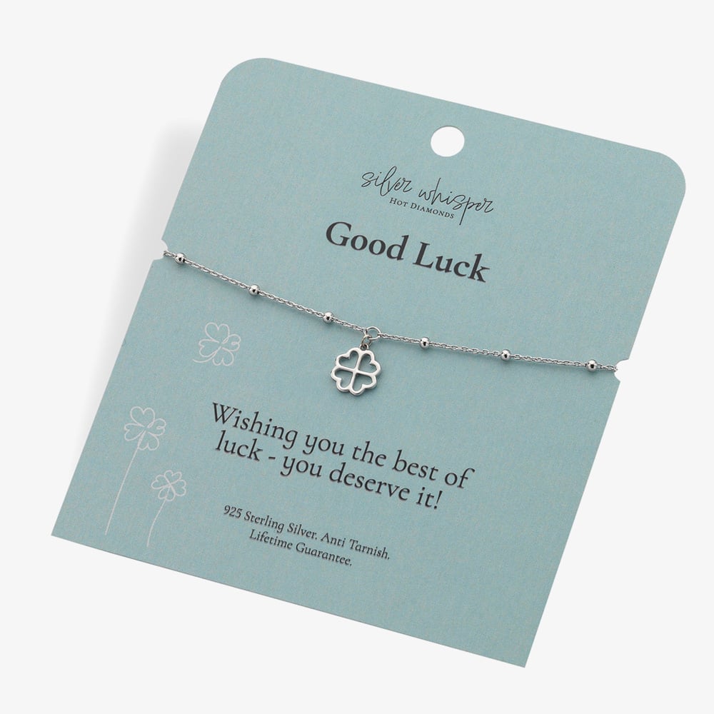 Hot Diamonds Silver Whisper Sterling Silver Good Luck Bracelet SWB011