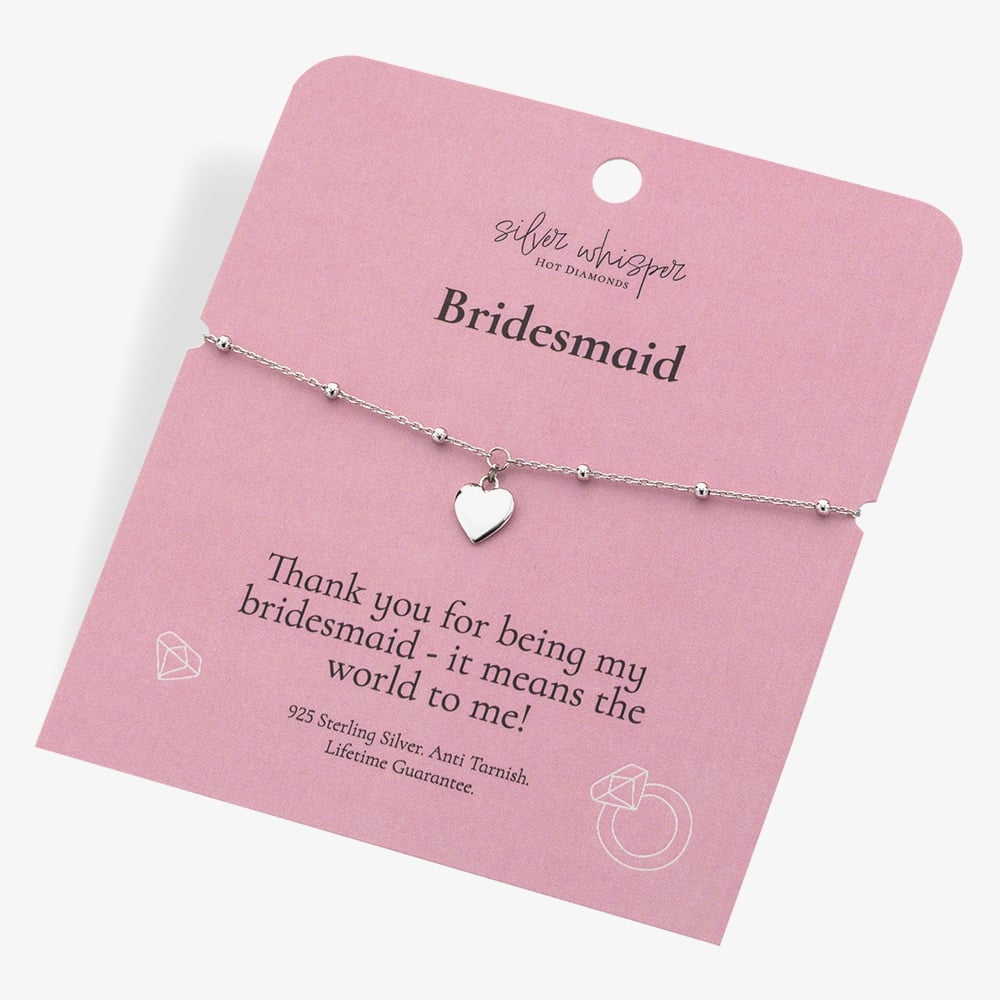 Hot Diamonds Silver Whisper Sterling Silver Bridesmaid Bracelet SWB020