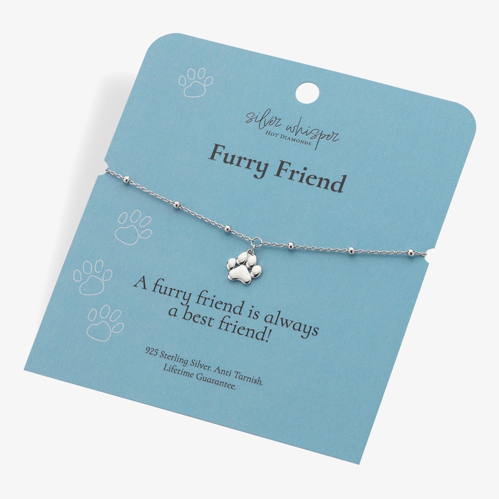 Hot Diamonds Silver Whisper Sterling Silver Furry Friend Bracelet SWB018