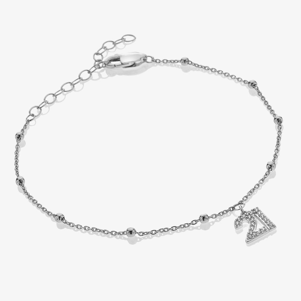 Hot Diamonds Silver Whisper Sterling Silver 21st Birthday Bracelet SWB002