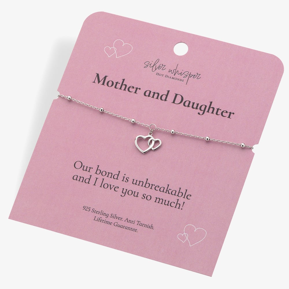 Hot Diamonds Silver Whisper Sterling Silver Mum & Daughter Bracelet SWB005
