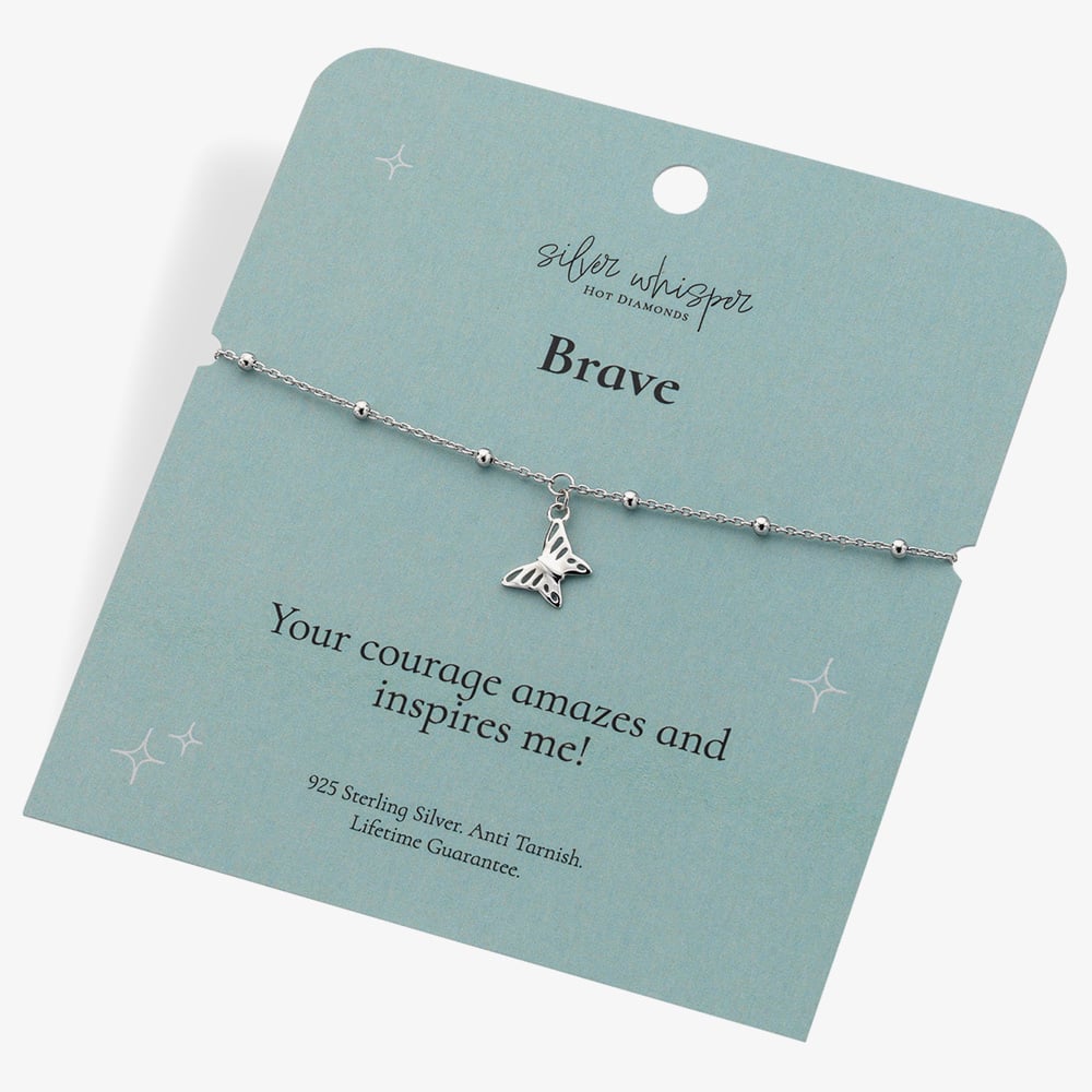 Hot Diamonds Silver Whisper Sterling Silver Brave Bracelet SWB003