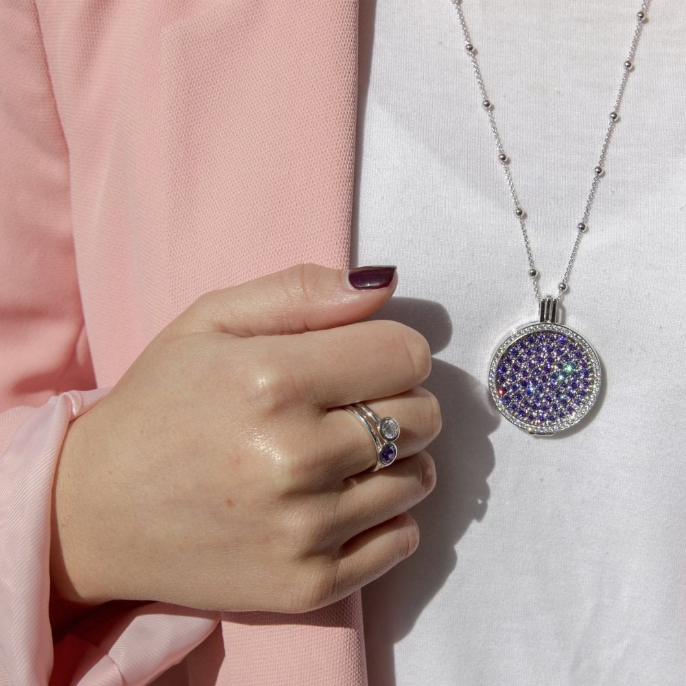 Hot Diamonds Emozioni Scintilla Violet Spirituality 33mm Coin EC441