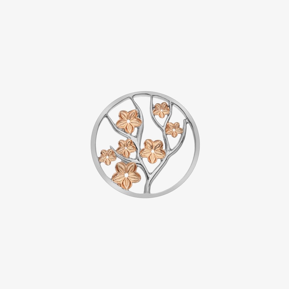 Hot Diamonds Emozioni Fiore Rose Gold Plated 25mm Coin EC510