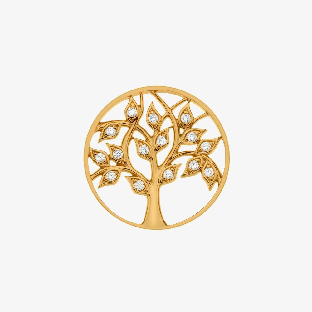 Hot Diamonds Emozioni Balance & Harmony Gold Plated 33mm Coin EC553