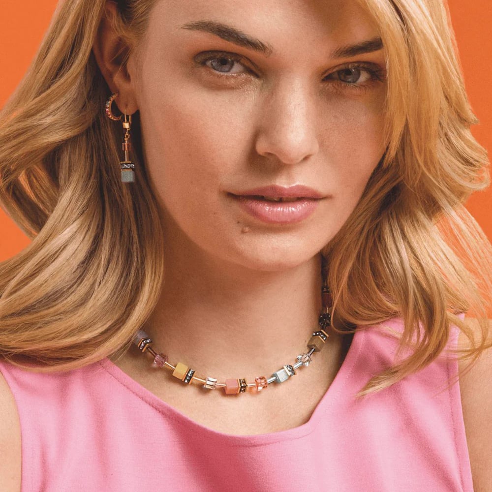 Coeur De Lion GeoCUBE Iconic Spicy Sweetness Necklace 2838/10-1584