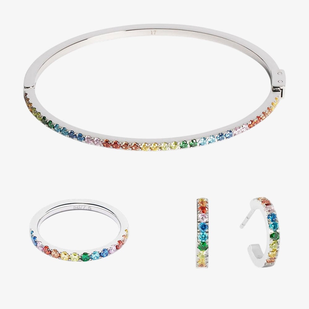 Coeur De Lion Eternal Love Multicolour Hoop Earrings 0146/23-1517