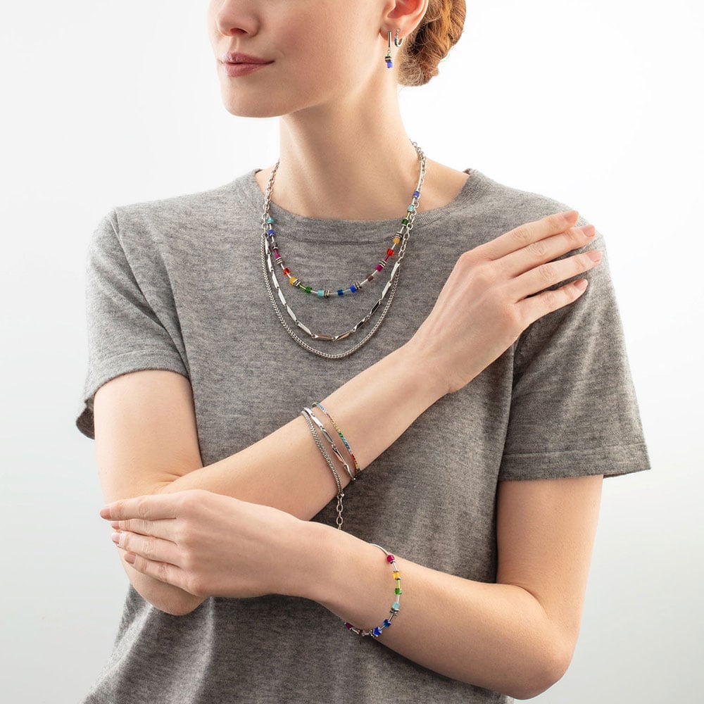 Coeur De Lion Eternal Love Multicolour Hoop Earrings 0146/23-1517