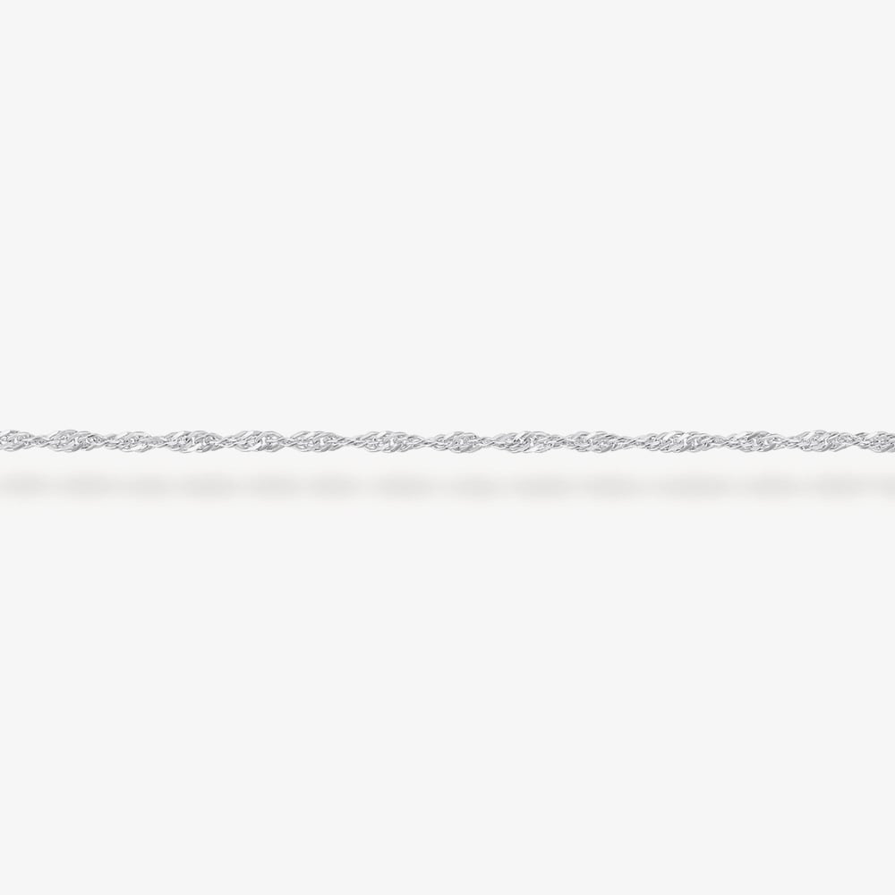 THOMAS SABO Silver Singaporean 45cm Twist Curb Chain KE2284-001-21-L45v