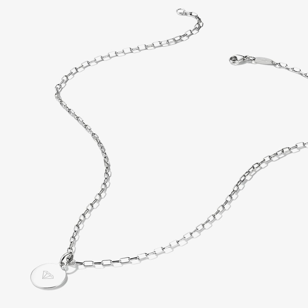 THOMAS SABO Charm Club Connect Silver 70cm Paperclip Oval Link Necklace KE2328-001-21-L70v