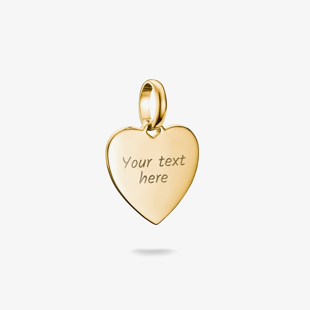 THOMAS SABO Charm Club Connect Gold Plated Small Heart Charm CC1272-413-39