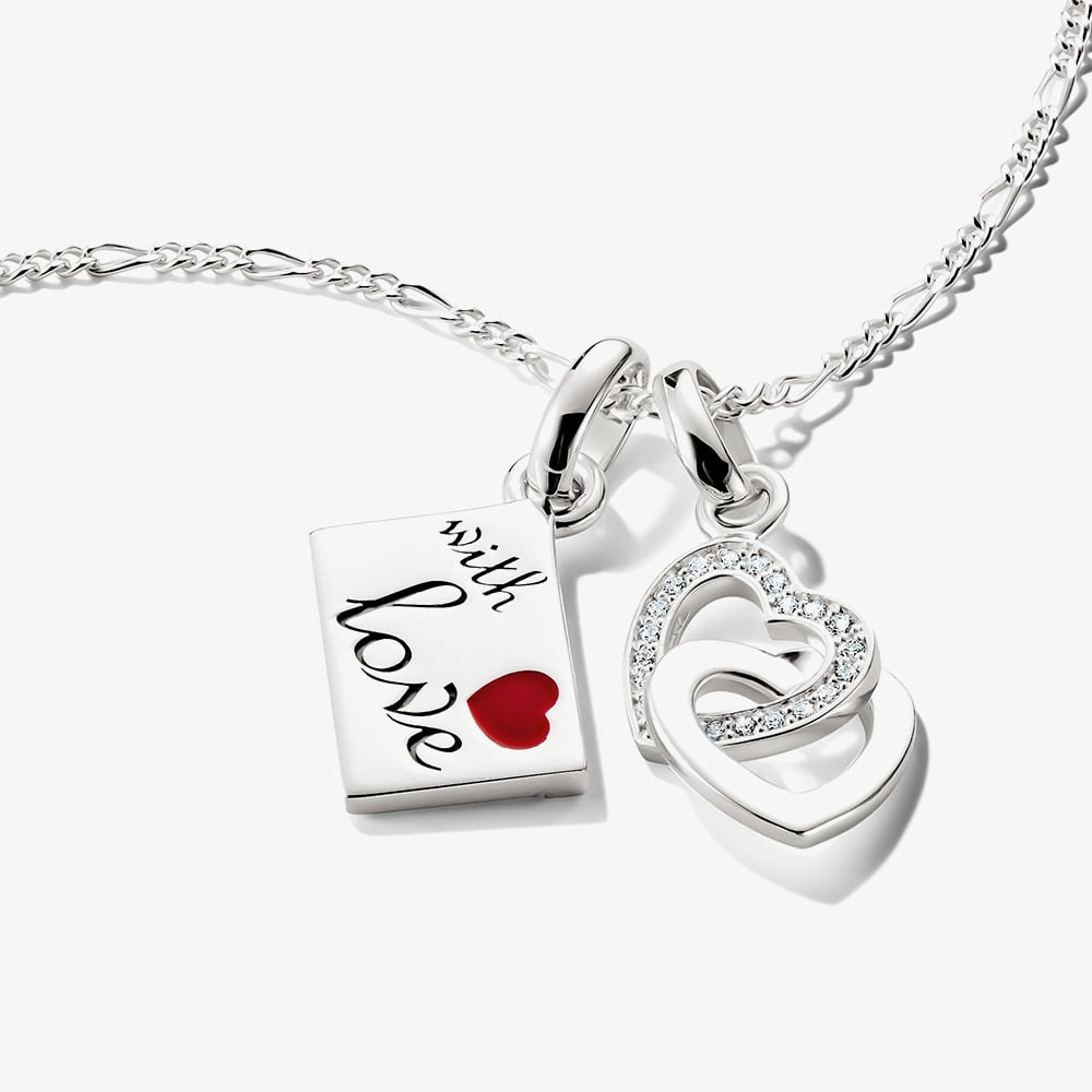 THOMAS SABO Charm Club Connect Intwined Hearts Charm Charm CC1201-051-14