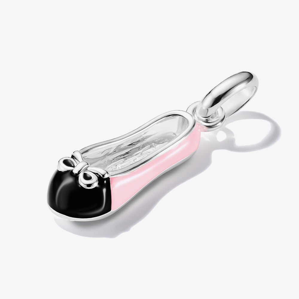 THOMAS SABO Charm Club Connect Pink Ballerina Slipper Charm CC1245-007-9