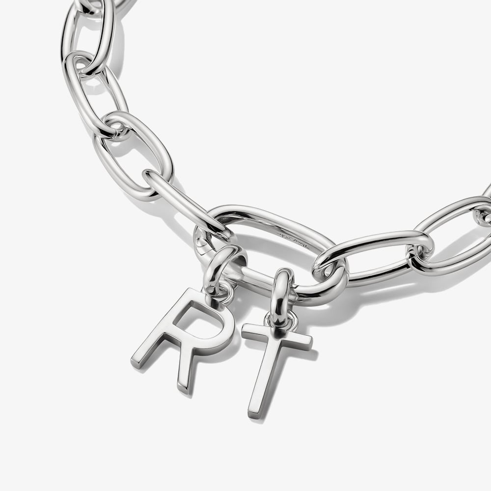 THOMAS SABO Charm Club Connect Silver Letter T Charm CC1226-001-21