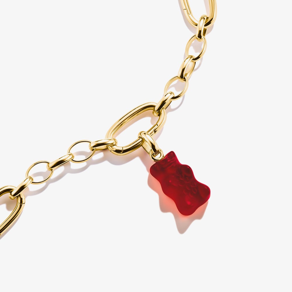 THOMAS SABO Charm Club Connect Gold Plated Red Haribo Bear Charm CC1275-413-10