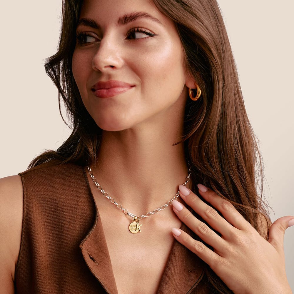 THOMAS SABO Charm Club Connect Gold Plated 888 Angel Number Charm CC1255-414-14