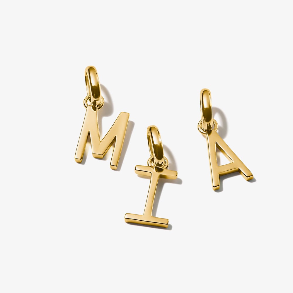 THOMAS SABO Charm Club Connect Gold Plated Letter A Charm CC1207-413-39