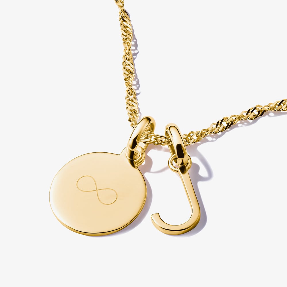 THOMAS SABO Charm Club Connect Gold Plated Letter J Charm CC1216-413-39