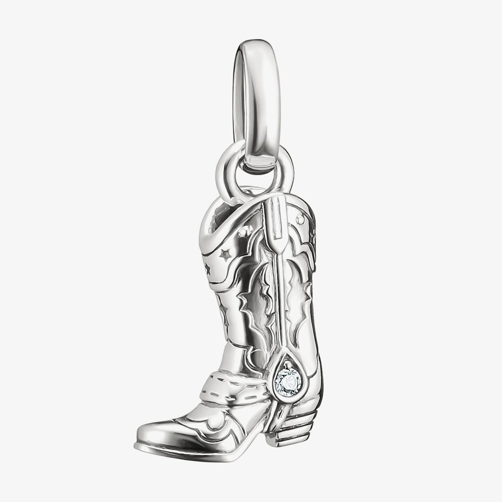 THOMAS SABO Charm Club Connect Silver Cowboy Boot Charm CC1325-643-14
