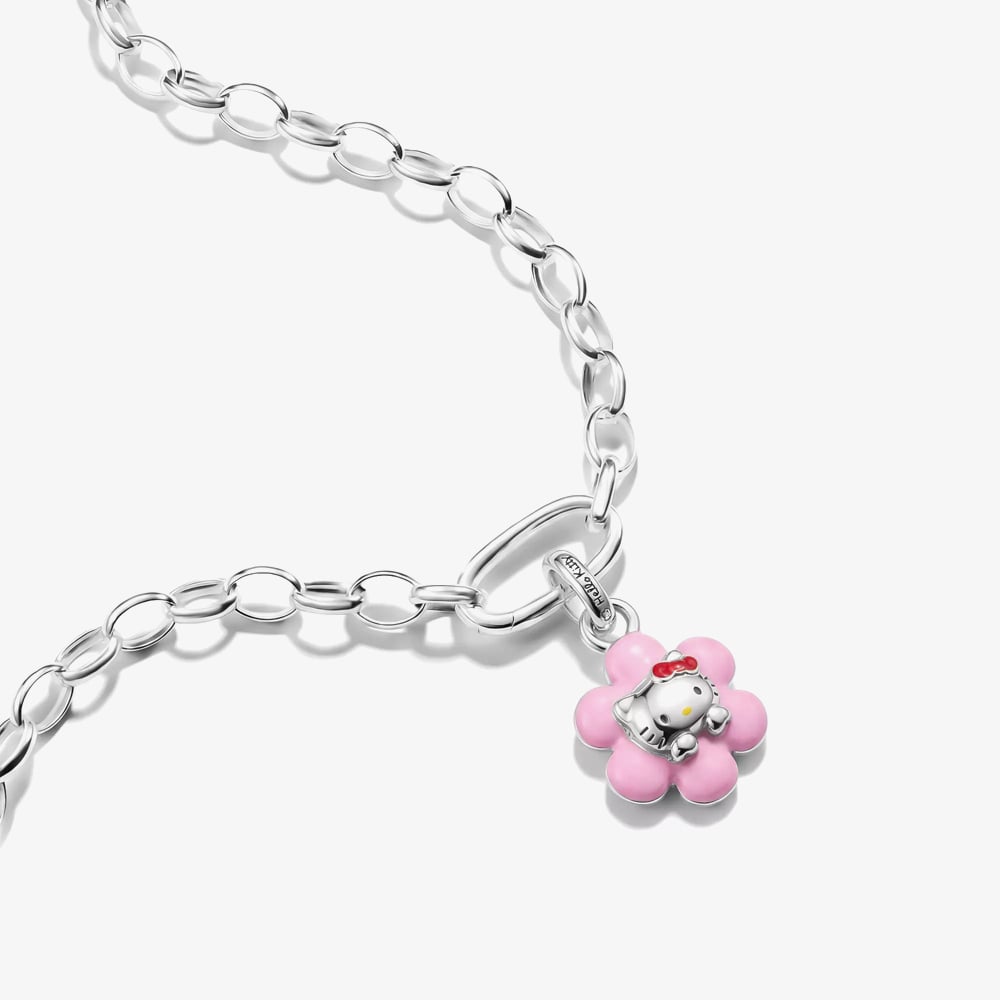 THOMAS SABO Charm Club Connect Hello Kitty Pink Flower Charm CC1358-M06-9