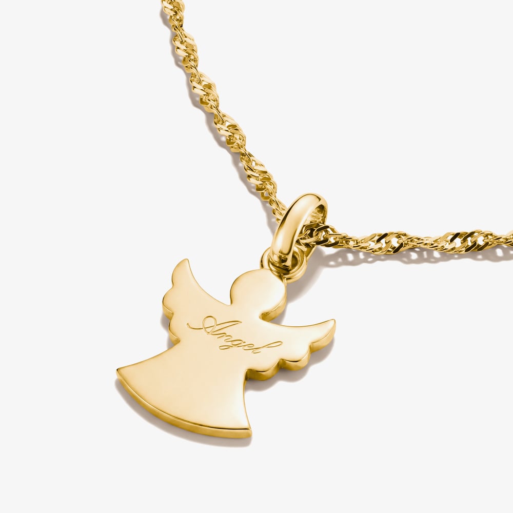 THOMAS SABO Charm Club Connect 18ct Yellow Gold Plated Angel Charm CC1347-M01-39