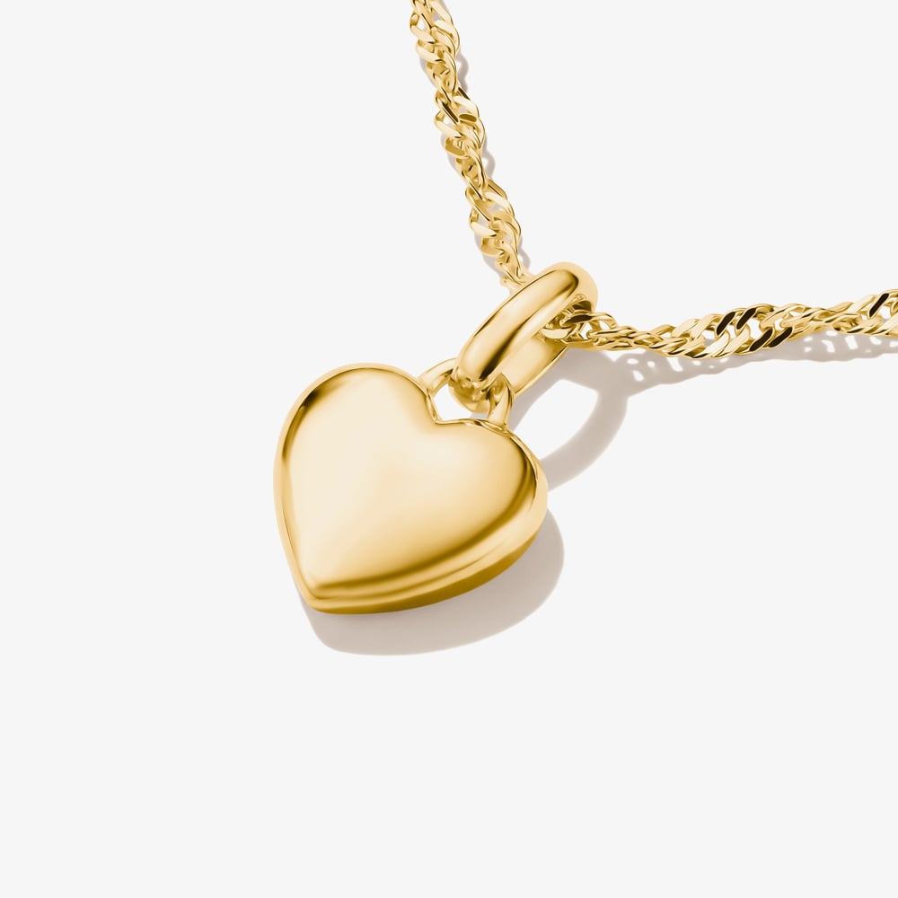 THOMAS SABO Charm Club Connect 18ct Yellow Gold Plated Heart Charm CC1360-M01-39