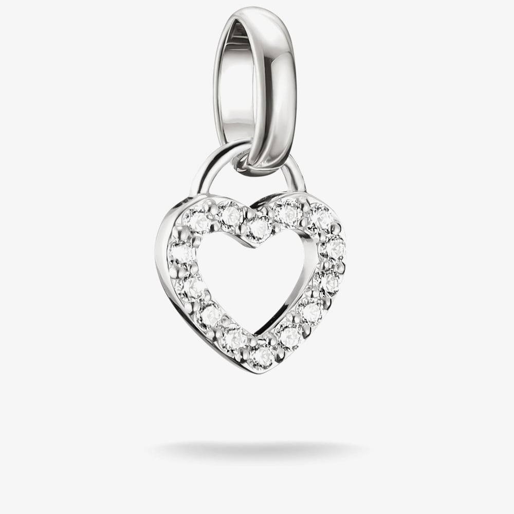 THOMAS SABO Charm Club Connect Hello Kitty Cubic Zirconia Open Heart Charm CC1369-M02-14