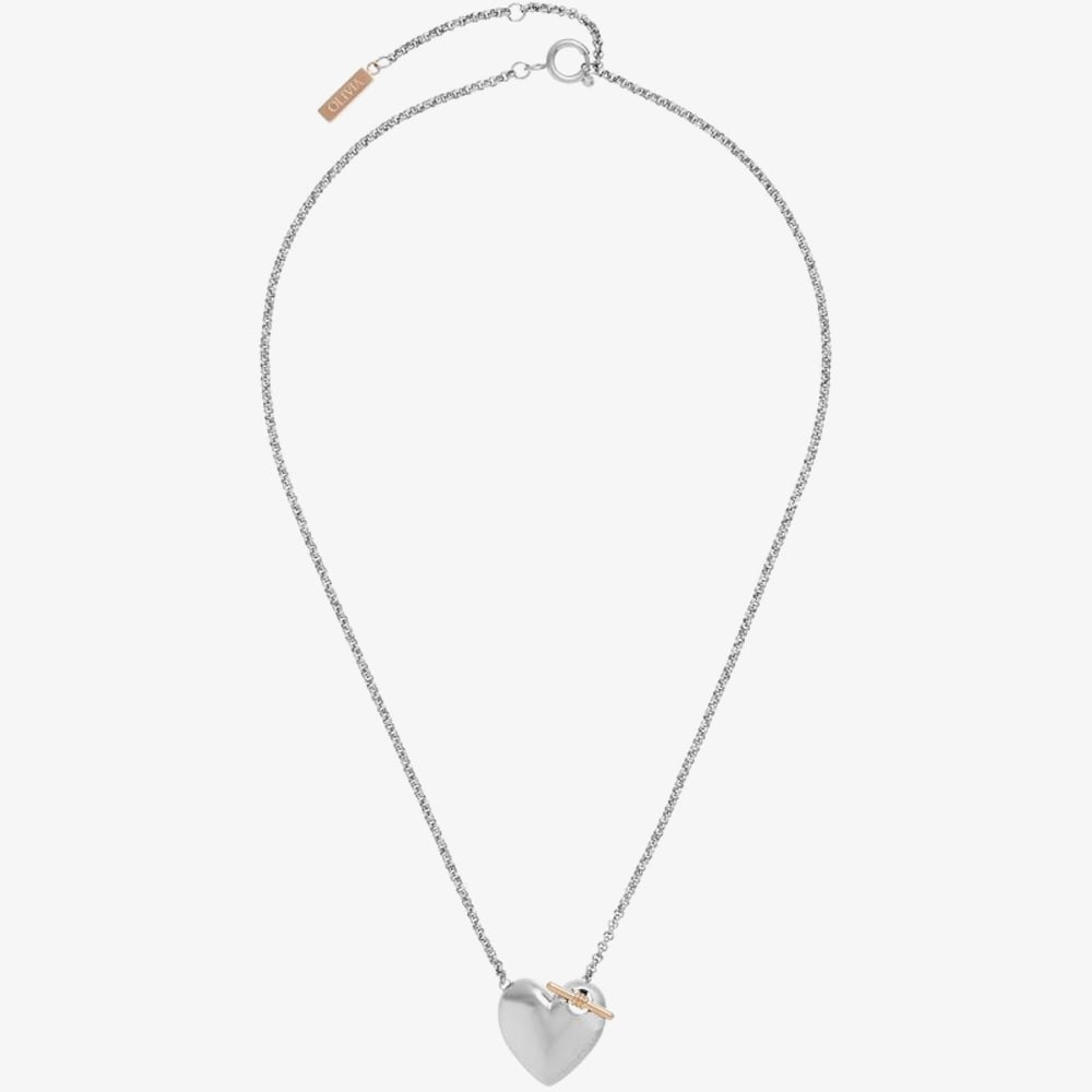 Olivia Burton Classic Knot Heart Stainless-Steel and Rose Gold Tone Necklace 24100031