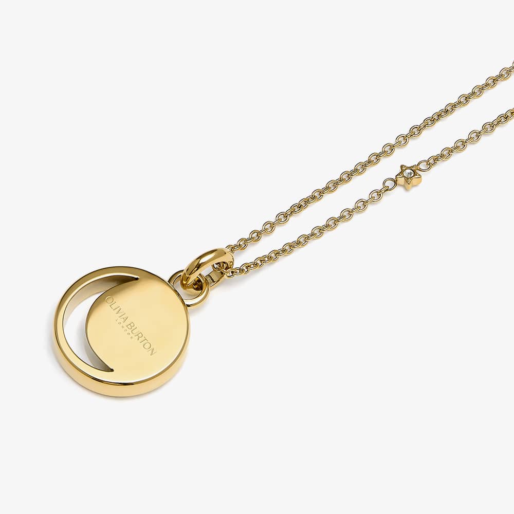 Olivia Burton Celestial Sun Gold Plated Crystal Necklace 24100157