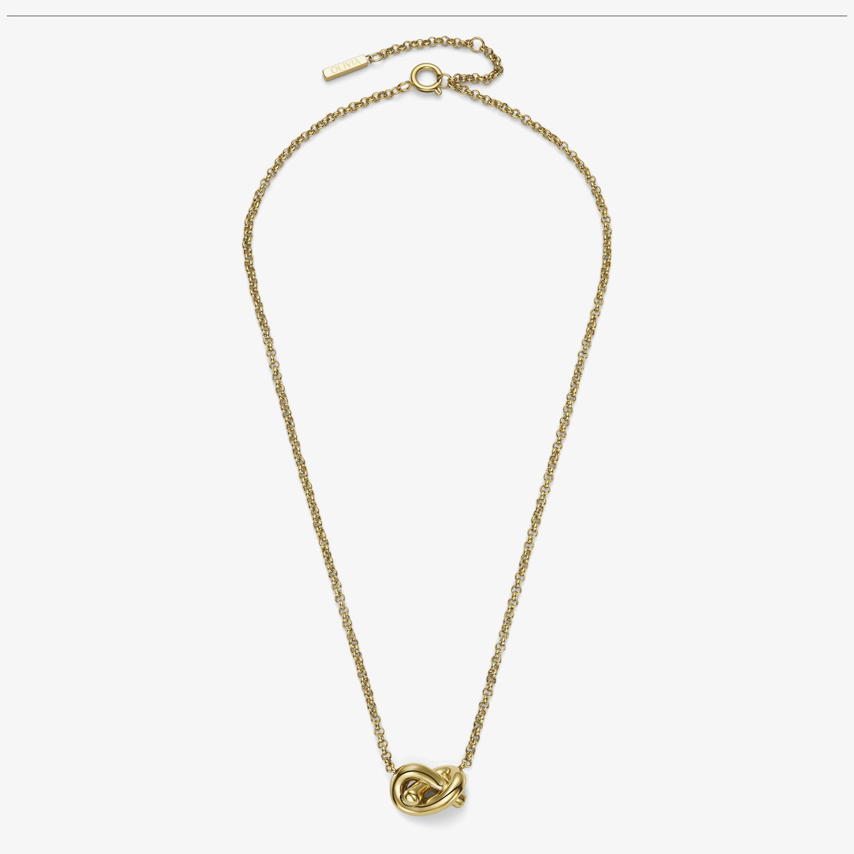Olivia Burton Classic Gold Plated Lovers Knot Necklace 24100221