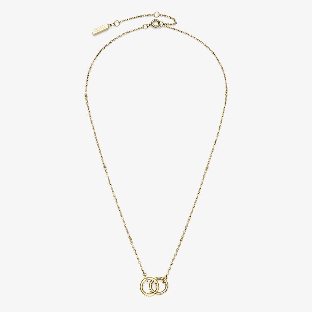 Olivia Burton Classic old Plate Infinite Interlocking Hoop Necklace 24100312