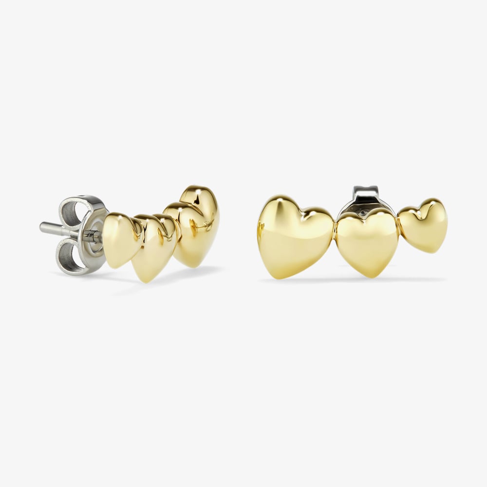 Olivia Burton Gold Plated Mini Heart Stud Earrings 24100463
