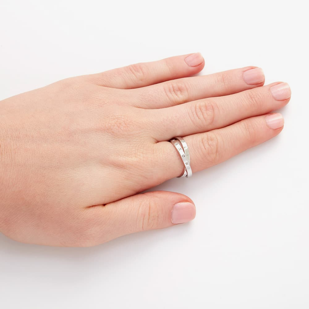 Olivia Burton The Classics Silver-plated Interlink Ring OBJCOR25
