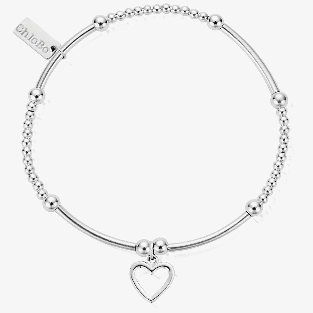 ChloBo Silver Cute Mini Heart Bracelet