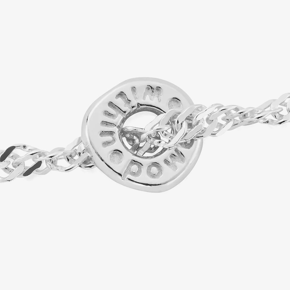 ChloBo Power Within Silver Twisted Rope Bracelet SBTR3460