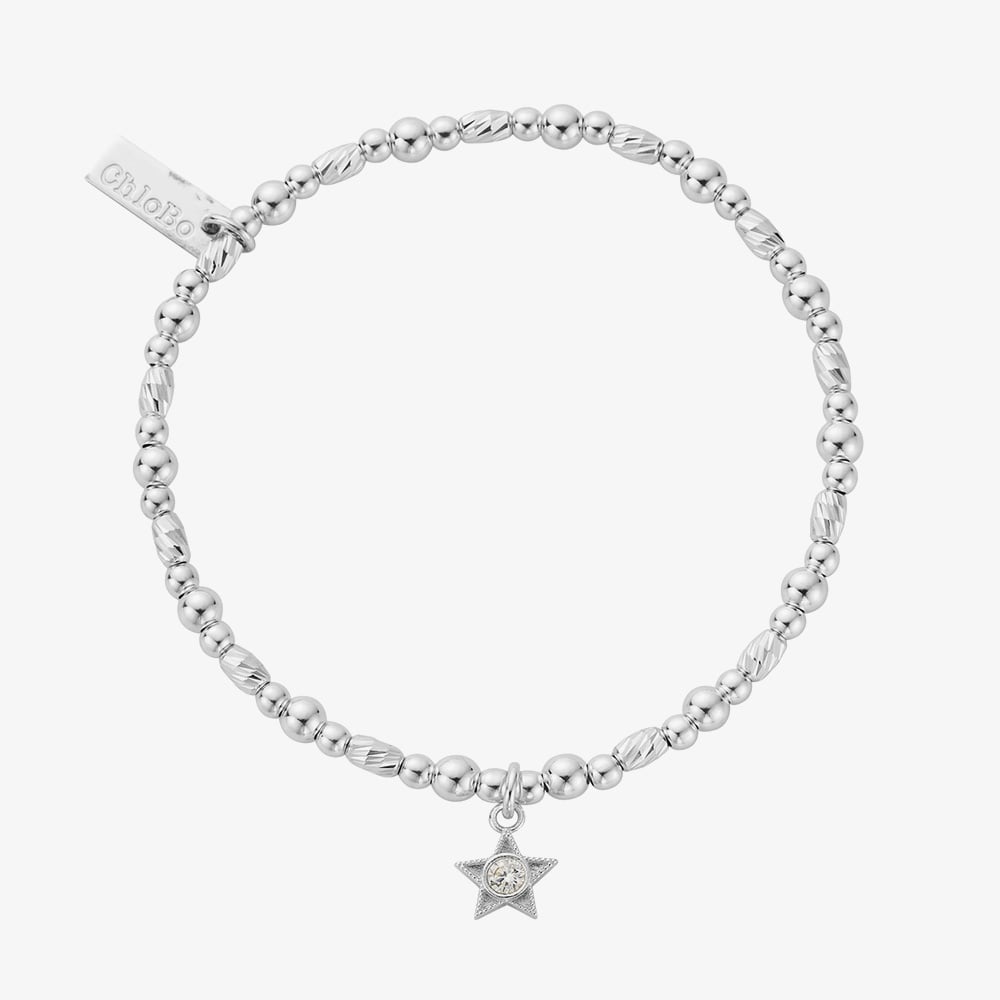 ChloBo Silver April Star Bracelet
