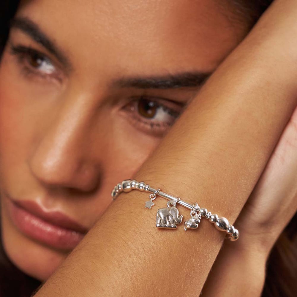 ChloBo Silver Strength And Abundance Bracelet SBMULSA