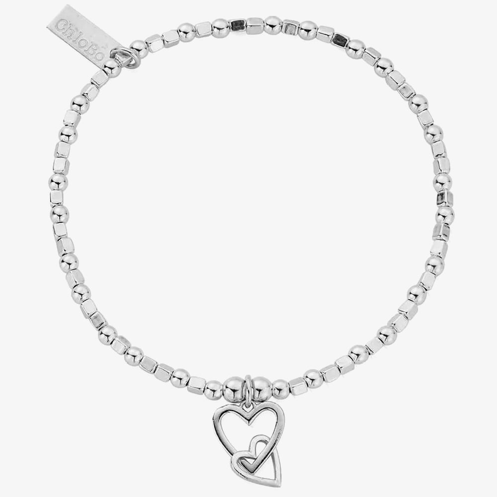 Product photograph of Chlobo Inner Spirit Interlocking Heart Bracelet Sbcfb572 from The Jewel Hut