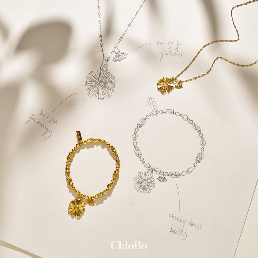 ChloBo Guiding Energy 18ct Gold Plated Necklace GNDC35811106