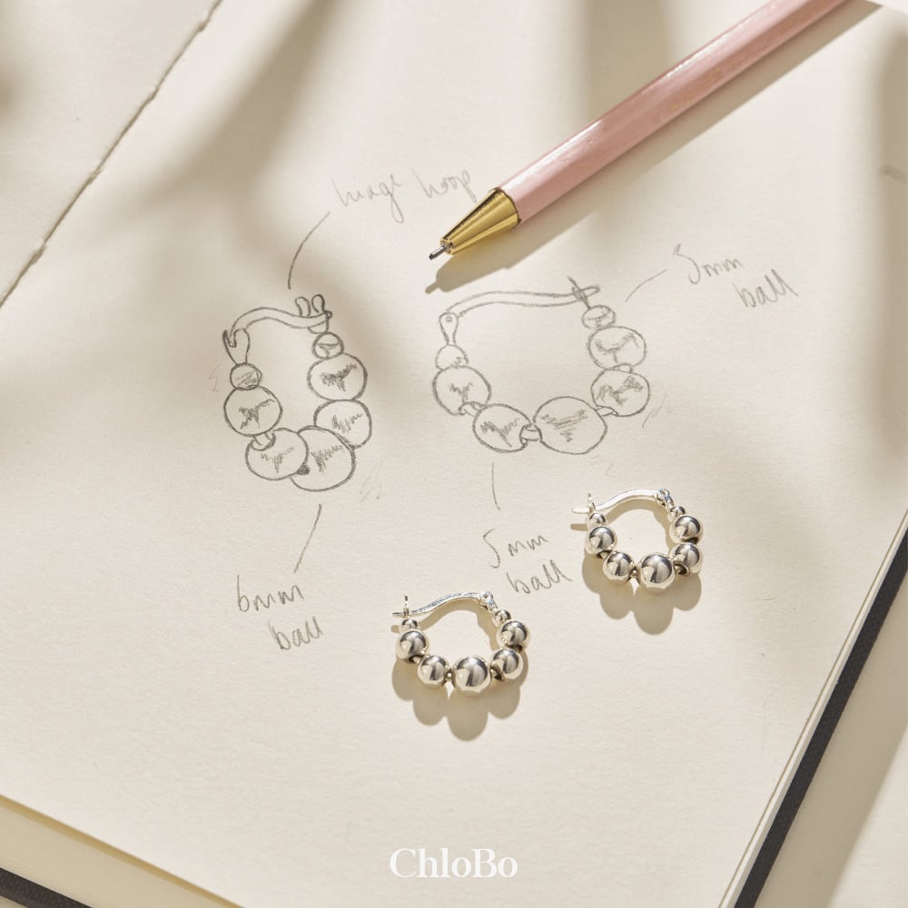 ChloBo Inner Aura Sterling Silver Hoop Earrings SEH3600