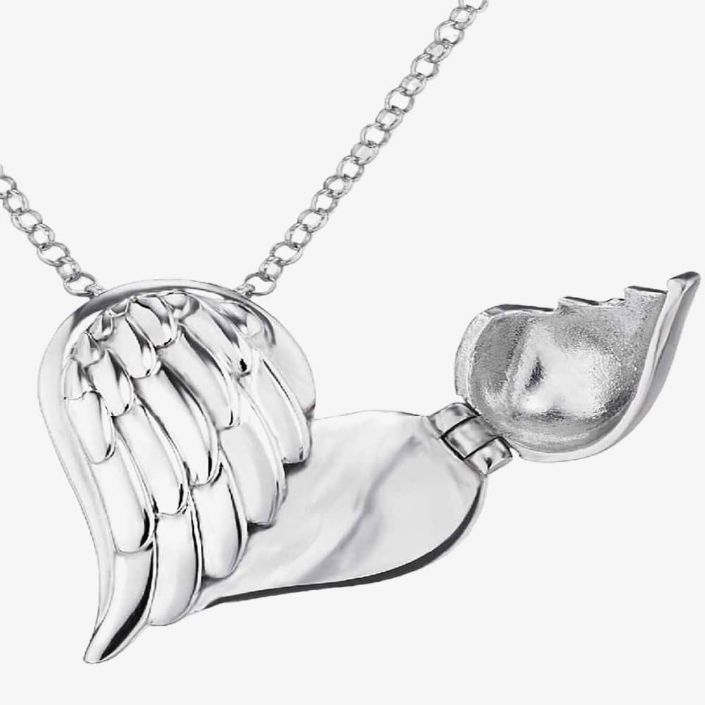 Angel Whisperer Silver With Love Locket Necklace ERN-WITHLOVE-02-ZI