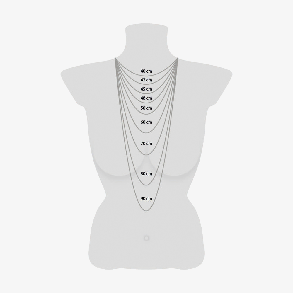 Angel Whisperer Silver 60cm Pea Chain Necklace ERN-60-E